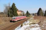 928 508 als RB 30781 (Wuppertal Hbf - Solingen Hbf) zwischen Remscheid-Lennep und Remscheid Hbf am 25.03.13