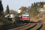 Der 628 670 am 26.03.2013 in Solingen Weyersberg.