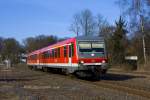 Die 628 503 am 26.03.2013 in Remscheid Lennep.