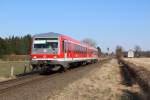 928 512 als RB 10269 (Bocholt - Wesel) bei Blumenkamp am 02.04.13