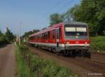 628 274 ist am 31.05.13 im RB-Pendel zwischen Lbeck Hbf und Lbeck Travemnde-Strand unterwegs, hier bei Bad Schwartau-Waldhalle.