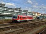 Der 628 430 bei einer Rangierfahrt am 26.08.2008 im Regensburger Hbf.