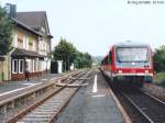 928 331 stand am 30.8.05 in Groen Buseck auf Gleis 2.
