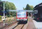 Achtung, ein Gedicht:  628 331 stand am 30.8.05 im Bahnhof Mcke,  unter der markanten Fugngerbrcke.