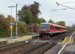 DB: Schlerzug SINGEN (HOHENTWIEL)-Gottmadingen mit DB 628 278/928278 in Gottmadingen am 24.