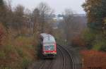 628 525 am 20.11.13 bei der Einfahrt von Wuppertal Ronsdorf.