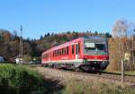 Am 25.November 2013 war 628 653 als RB in Tüßling auf dem Weg nach Mühldorf.