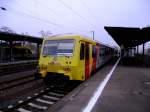 VT 72 (628 072) der HLB steht am 27.11.13 in Frankfurt am Main Höchst Bhf 