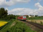 Der 628 612 als RB nach Mühldorf am 26.04.2014 unterwegs bei Fürstenzell.