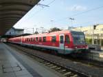 22.06.2014, Mainz Hbf: 628 457 und ein weiterer Triebzug dieser Baureihe stehen zur Fahrt nach Wissembourg bereit.