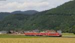 628 401-2 und 628 207-9 als RE 26861 (Karlsruhe Hbf-Tuttlingen) bei Hausach 19.6.14