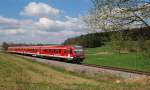 628 432 und 630 mit S-Bahn, A-Linie (29357) bei Erdweg (09.04.2014)