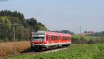 628 585-2 als RB 27323 (Mühldorf(Oberbay)-Passau Hbf) bei Engertsham 4.10.14