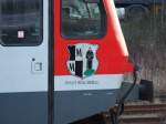 628 402 trgt das Zeichen der Stadt Mnchberg. Abgestellt am 10.02.2007 in Straubing. 