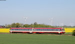 628 505-8 als neg 8 (Dagebüll Mole-Niebüll neg) bei Galmsbüll 8.5.16