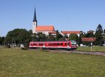 Der 628 575 als RB nach Mühldorf am 29.09.2016 unterwegs bei Hörpolding.