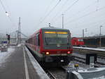 628 als 644 Ersatz auf der RB nach Crailsheim, 11.02.17 Ulm Hbf