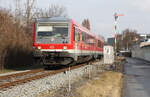 DB Regio (Südostbayernbahn) 682 581 // Trostberg // 20. Januar 2023