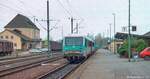 Am 5.11.93 lagen noch alle Gleise westlich vom Crailsheimer Bahnhofsgebäude. Die Nummer des 628er Triebwagens auf Gleis 1 ist auf dem Negativ leider nicht mehr zu erkennen. 