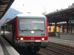 Hier steht der 928-295 (628) in Neustadt und wartet auf seine Abfahrt nach Karlsruhe.