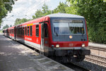 Einen außerplanmäßigen Halt mußten 628 627-2 und 628 626-4 am 24.07.16 in Poing einlegen, bevor sie sich weiter in Richtung Mühldorf in Bewegung setzten.