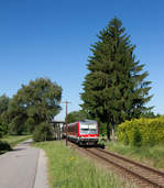Der häufig auf der Gäubodenbahn verkehrende 628 426-9 konnte am Morgen des 28.