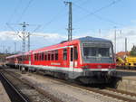 628 490 der Westfrankenbahn im Mai 2018 in Crailsheim.