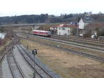 DB 628 440-9 als RB 27408 von Traunreut nach Mühldorf (Oberbay), am 12.02.2020 in Garching (Alz).