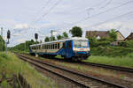 evb 628 150 durchfährt den Bahnhof Walle als RB76 von Rotenburg(Wümme) nach Verden(Aller). (25.05.2022)