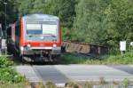 Am 14.08.2015 hat 628 510 mit dem RE 17 nach Warburg Einfahrt auf Gleis 1 im Bahnhof Arnsberg.