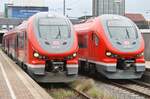 633 607-6 trifft am 22.06.2021 als RE57 (RE10765)  Dortmund-Sauerland-Express  nach Brilon Stadt im Dortmunder Hauptbahnhof auf 632 605-1 als RB53 (RB14933)  Ardey-Bahn  nach Iserlohn.
