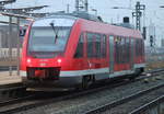 640 018 stand am Abend des 02.01.2021 als Überführung im Rostocker Hbf.