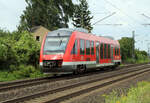 640 010 der Lahn-Eifel Bahn am 27.07.2021 nahe Mülheim Kärlich auf dem Weg nach Limburg