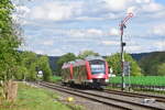 2 640er haben das Einfahrsignal von Stockhausen aus Richtung Limburg passiert und sind auf den Weg in Richtung Wetzlar.

Stockhausen 27.04.2024
