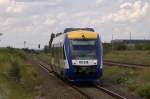 HEX VT 874, Halberstadt-Knnern, in Nachterstedt/Hoym. 30.07.2009