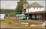 Ein LINT27 VT206 der VECTUS erreicht auf dem Weg nach Limburg(Lahn) Westerbrurg.