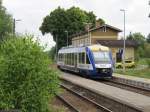 Am 14.06.2014 Lint 27 im Bahnhof von Langenstein nach Magdeburg HBF