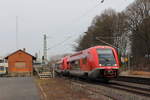 641 031 DB Regio in Michelau/ Oberfranken am 13.03.2017.