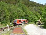 DB 641 019 als RB 29883 aus Rottenbach, am 12.05.2018 bei der Einfahrt in Katzhütte.