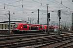 Nachschuss auf 641 009  Albbruck , als dieser am 30.01.2018 zusammen mit 641 016  Granzach Wyhlen  und 641 006  Schwörstadt  als Leerzug in den Badischen Bahnhof von Basel fuhr, um dort kurze