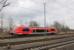 DB 641 021 als RB 16391 aus Bad Langensalza, am 20.03.2023 bei der Einfahrt in Gotha.