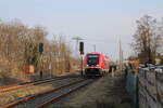 DB 641 040 als RB 16284 von Erfurt Hbf nach Bad Langensalza, am 09.03.2026 in Gispersleben.