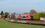 641 014 und 641 015 als RB 17237 (Basel Bad Bf - Waldshut) bei Laufenburg 20.3.26