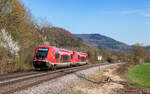 641 016 und 641 038 als RB 17270 (Lauchringen - Basel Bad Bf) bei Schwörstadt 20.3.26