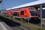 KBS 730 Basel-Waldshut-Schaffhausen-Singen: 641 015, RB30 17269 Basel-Rheinfelden (Baden), dahinter 641 010, Basel Bad. Bf., 8. Mai 2026. Die  beiden 641er waren zuvor als RB30 17264 Rheinfelden (Baden)-Basel angekommen.