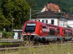 DB - Triebzge 641 027 + 641 ... unterwegs nach Lauchringen bei der ausfahrt aus dem Bahnhof von Waldshut am 23.08.2009