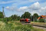 641 037 fhrt am 6.8.2011 in den Bahnhof Crawinkel ein. Eine Besonderheit dieses Bahnhofs sind die EZMG-Signale, die sonst nur noch selten zu finden sind.