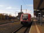 DB 641 038 (95 80 0641 038-4 D-DB) vom Bh Erfurt als RB 16762 aus Crawinkel, am 03.11.2011 im Bf Gotha.