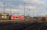 641 038 und 641 026 verlassen am 23. Dezember 2013 als RE nach Hof Hbf und Bayreuth Hbf den Bahnhof Bamberg.