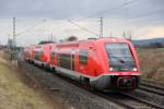 641 026 DB Regio bei Staffelstein am 19.02.2014.